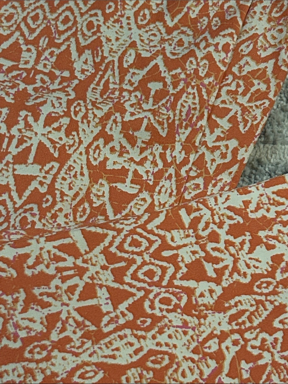Sigrid Olsen Orange and White Patterned Pants - Picture 2 of 3